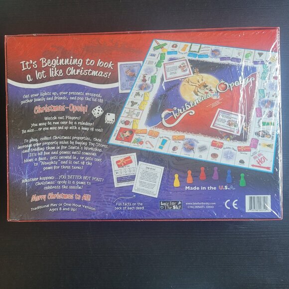 New Sealed in Box - Christmas Opoly - A Family Game to Celebrate the Season - Picture 2 of 9